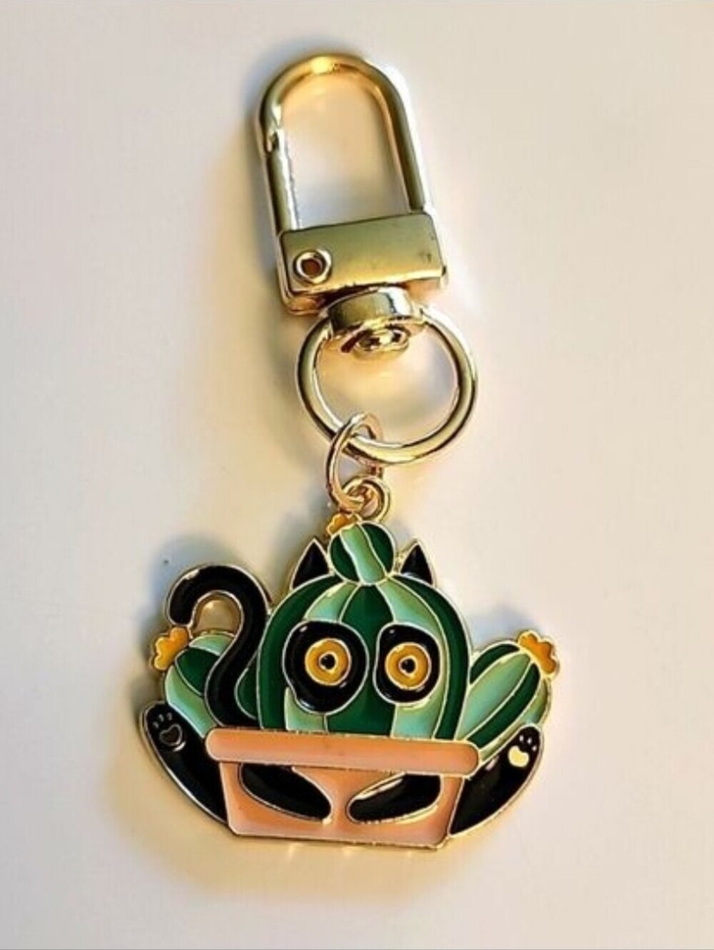 Mischievous CAT  ZIPPER Pull purse charm   Charm bracelet Lobster claw clip